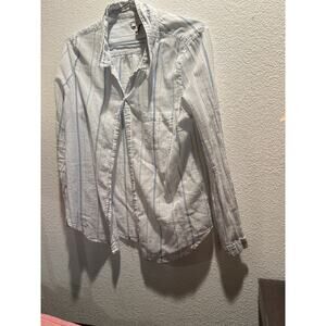 Joie Women's Striped‎ Button-Down Shirt - Size Large, 100% Cotton